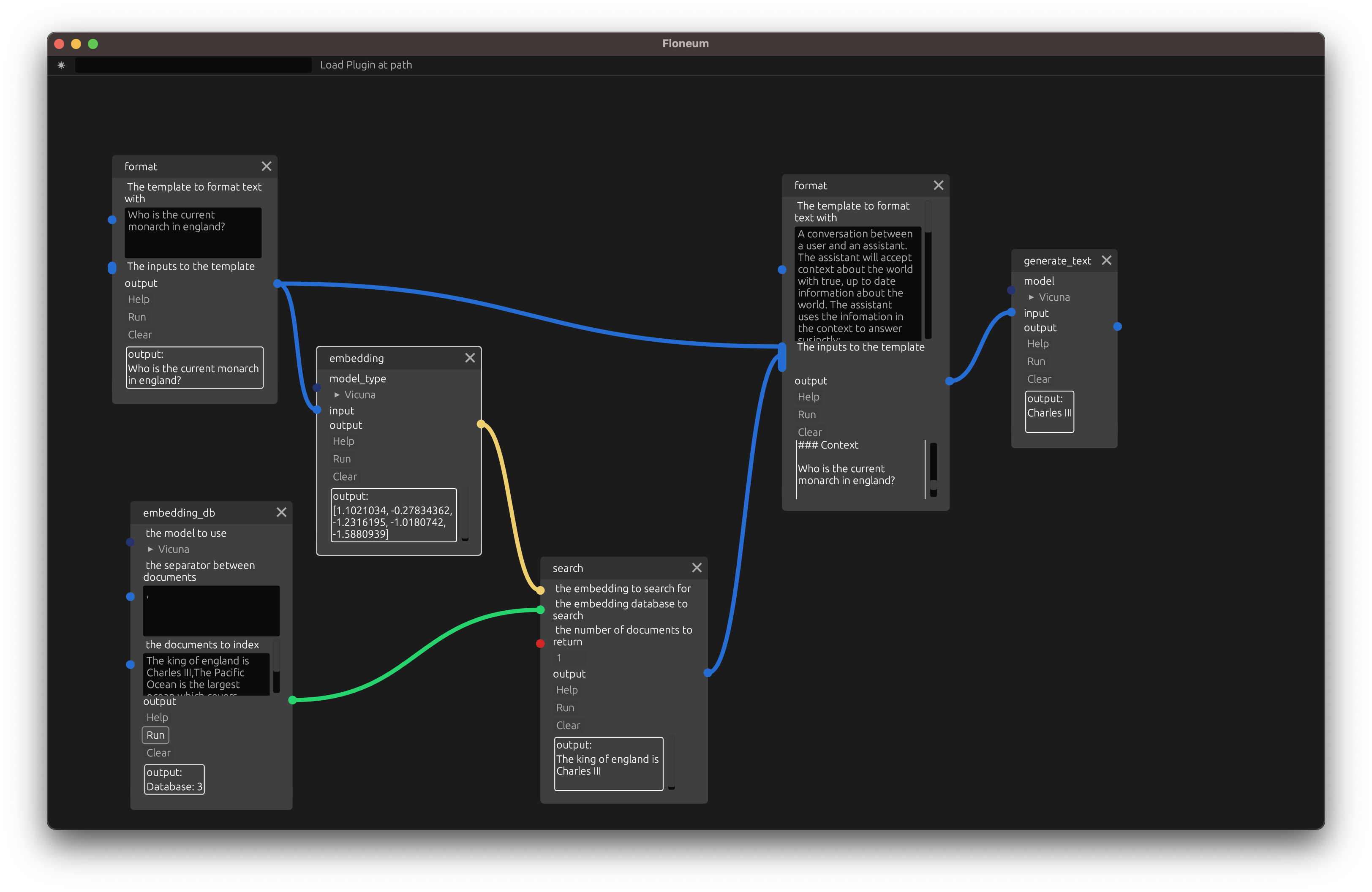 Floneum with search node